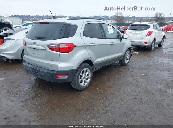 MAJ3S2GE1KC250164 2019 FORD ECOSPORT Silver Tył prawy