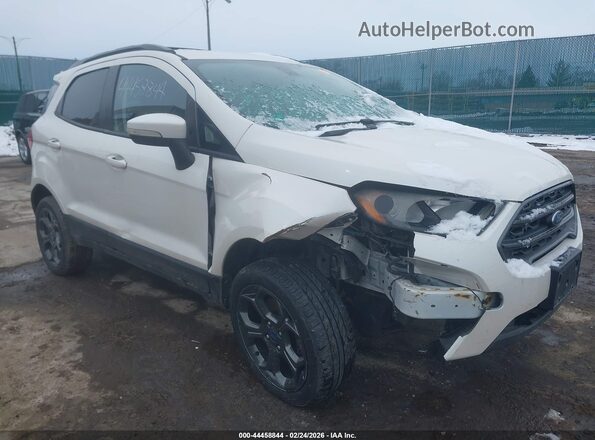 MAJ6P1CL7JC169617 2018 FORD ECOSPORT Белый Передняя правая четверть