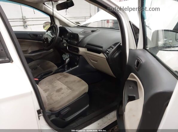 MAJ6P1SL7JC178173 2018 FORD ECOSPORT White Front interior view