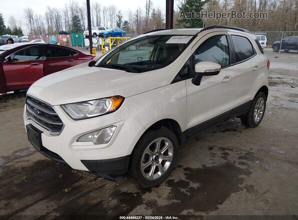 MAJ6P1UL1JC233603 2018 FORD ECOSPORT Белый Передняя левая четверть