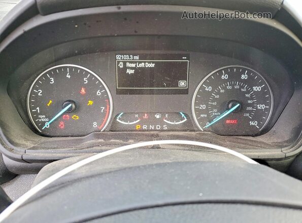 MAJ6P1UL5JC217002 2018 FORD ECOSPORT Black Widok zestawu wskaźników