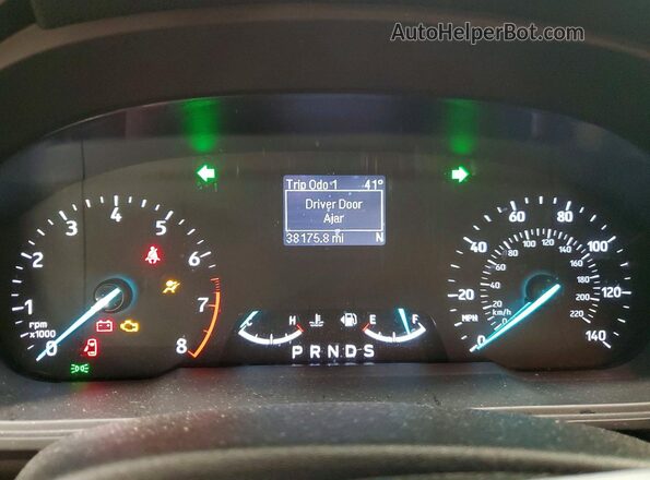 MAJ6S3FL2NC458092 2022 FORD ECOSPORT Серый Вид щитка приборов