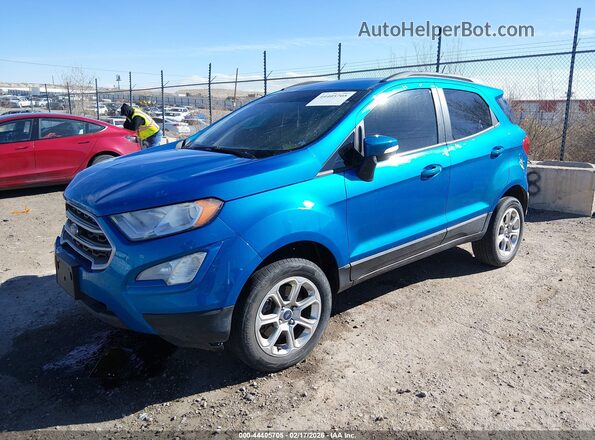 MAJ6S3GL5KC287705 2019 FORD ECOSPORT Blue წინა მარცხენა ხედი სამი მეოთხედიდან