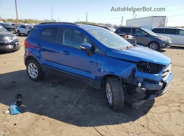 MAJ6S3GL6NC462225 2022 FORD ECOSPORT Синий Передняя правая четверть
