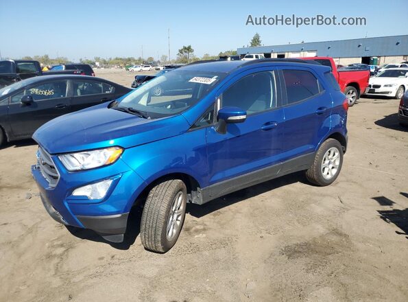MAJ6S3GL6NC462225 2022 FORD ECOSPORT Синий Передняя левая четверть
