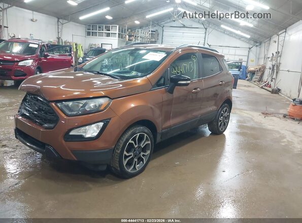 MAJ6S3JL6KC266581 2019 FORD ECOSPORT Orange Vista tres cuartos delantera izquierda