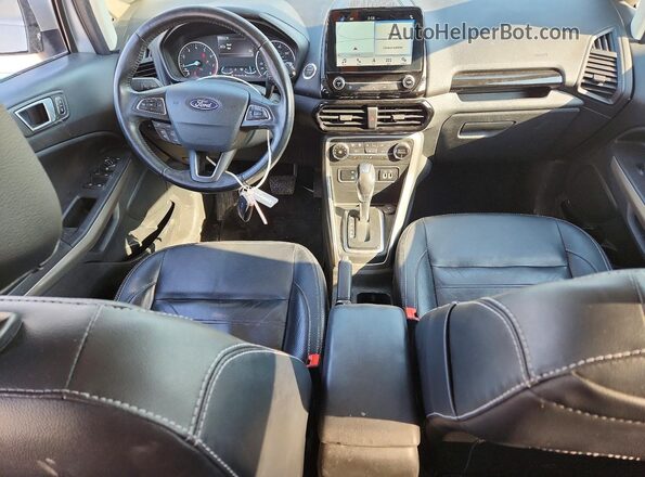 MAJ6S3KL5KC274783 2019 FORD ECOSPORT Серебряный Вид панели приборов