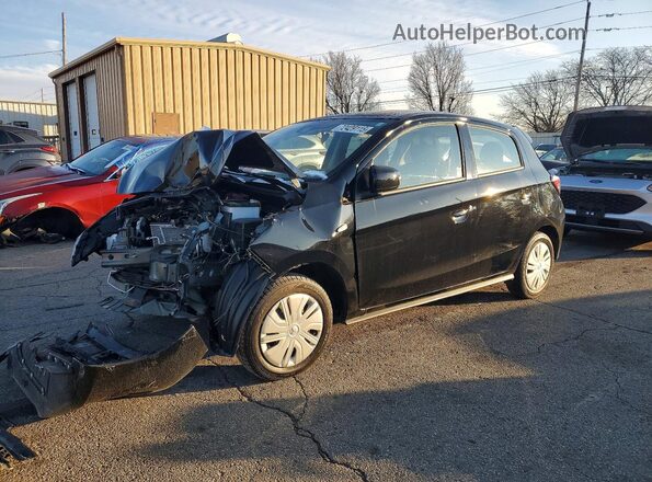 ML32AUHJ0RH034211 2024 MITSUBISHI MIRAGE Black Przód lewy
