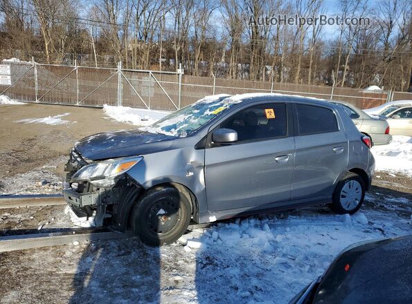 ML32AUHJ1MH002103 2021 MITSUBISHI MIRAGE Gray წინა მარცხენა ხედი სამი მეოთხედიდან