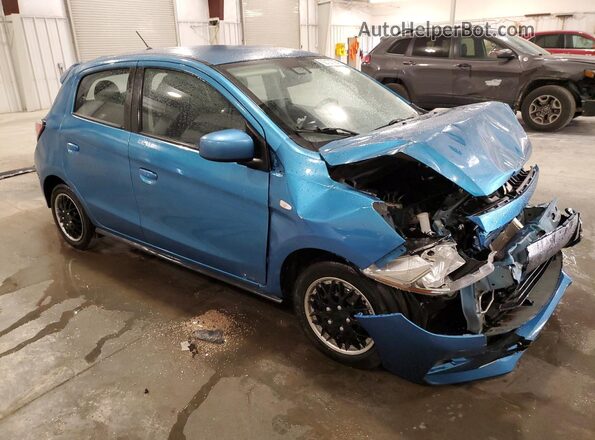 ML32AUHJ4NH003781 2022 MITSUBISHI MIRAGE Синий Передняя правая четверть