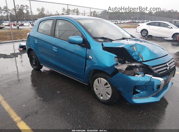 ML32AUHJ6RH004470 2024 MITSUBISHI MIRAGE Синий Передняя правая четверть