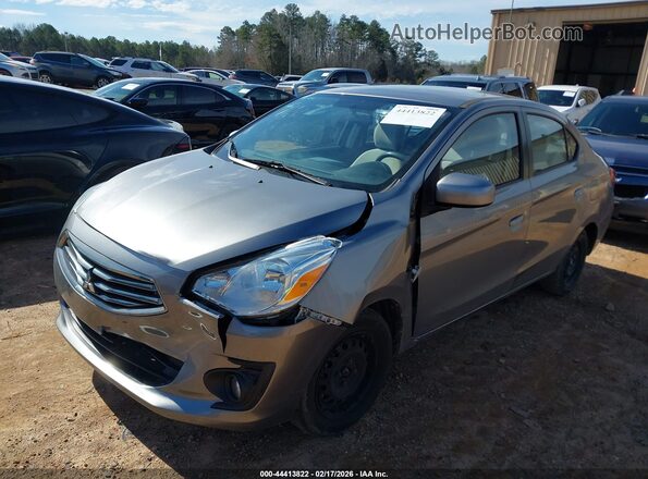 ML32F3FJ0HHF07007 2017 MITSUBISHI MIRAGE G4 Gray Առջևի ձախ երեք քառորդ տեսարան