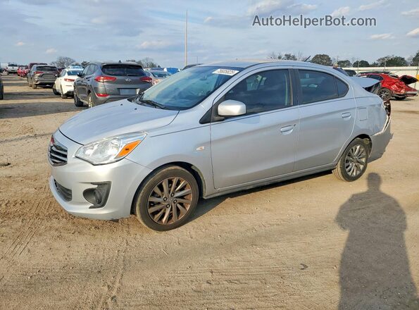ML32F3FJ1KHF18699 2019 MITSUBISHI MIRAGE Silver Առջևի ձախ երեք քառորդ տեսարան