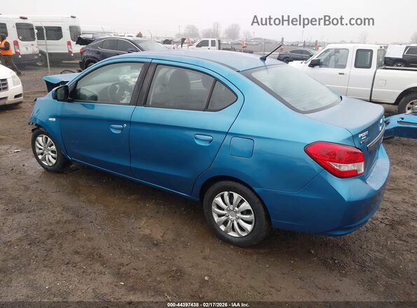 ML32F3FJ6HHF19663 2017 MITSUBISHI MIRAGE G4 Синий Задняя левая четверть