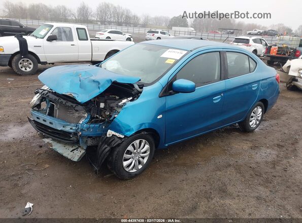 ML32F3FJ6HHF19663 2017 MITSUBISHI MIRAGE G4 Синий Передняя левая четверть