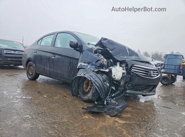 ML32F3FJ8HHF05974 2017 MITSUBISHI MIRAGE Черный Передняя правая четверть