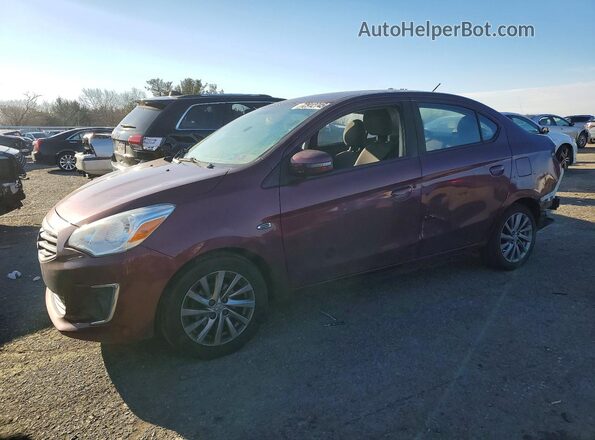 ML32F4FJ5JHF15244 2018 MITSUBISHI MIRAGE Темно-бордовый Передняя левая четверть