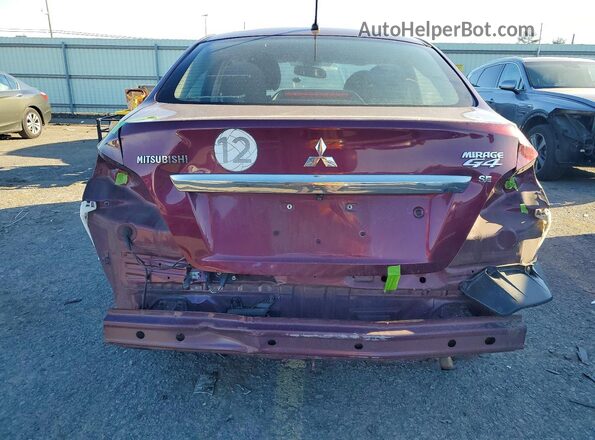 ML32F4FJ5JHF15244 2018 MITSUBISHI MIRAGE Темно-бордовый Вид сзади