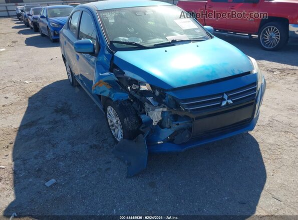 ML32FUFJ0MHF02079 2021 MITSUBISHI MIRAGE G4 Синий Передняя правая четверть