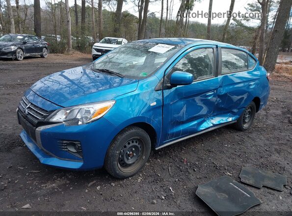 ML32FUFJ1NHF08846 2022 MITSUBISHI MIRAGE G4 Синий Передняя левая четверть