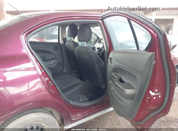 ML32FUFJ4MHF01243 2021 MITSUBISHI MIRAGE G4 Red Widok naklejki z numerem VIN