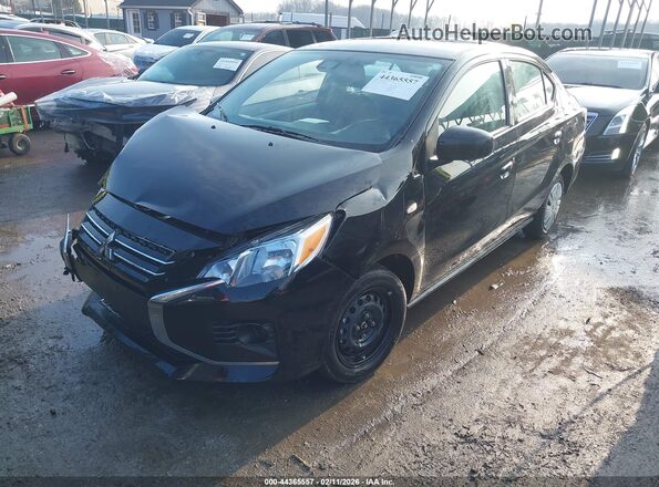 ML32FUFJXRHF12559 2024 MITSUBISHI MIRAGE G4 Черный Передняя левая четверть