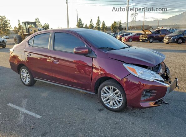 ML32FVFJ3RHF14367 2024 MITSUBISHI MIRAGE Бордовый Передняя правая четверть