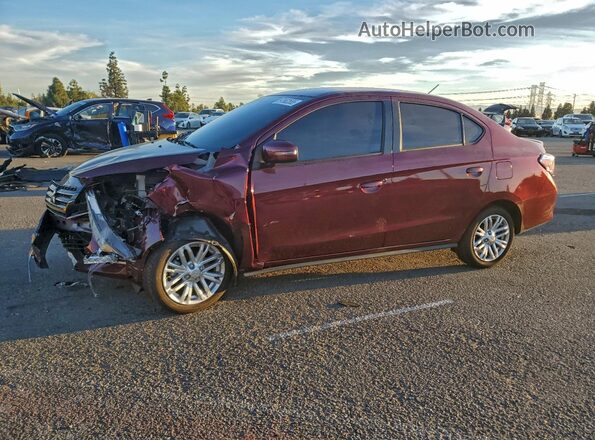 ML32FVFJ3RHF14367 2024 MITSUBISHI MIRAGE Бордовый Передняя левая четверть