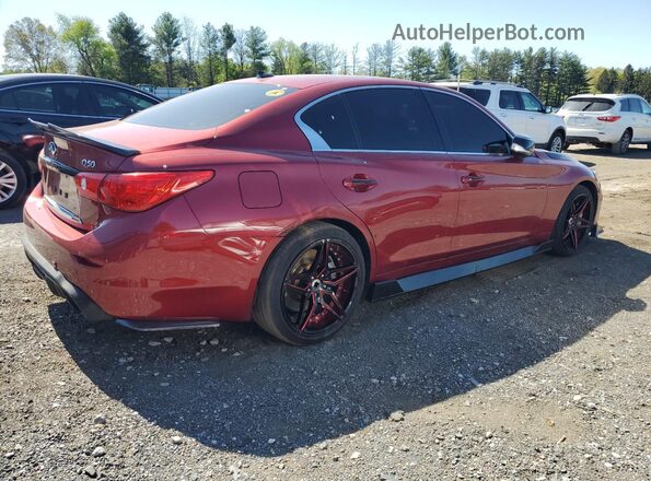 N0V1N54690995 2016 INFINITI Q50 Maroon Trasero derecho