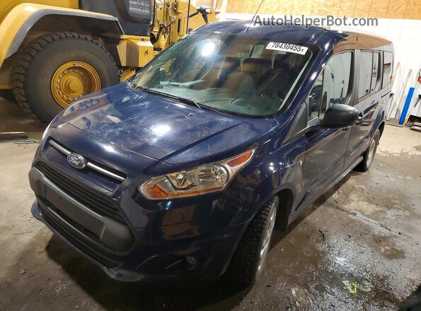NM0GS9F77J1364524 2018 FORD TRANSIT Синий Передняя левая четверть