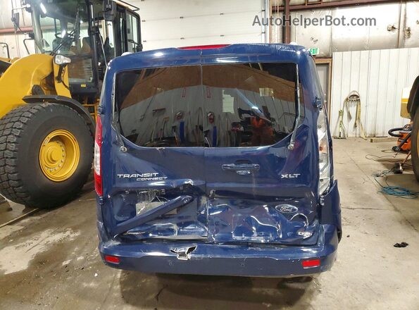 NM0GS9F77J1364524 2018 FORD TRANSIT Синий Вид сзади
