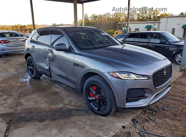 SADCJ2EX1MA677624 2021 JAGUAR F-PACE Gray Przód prawy
