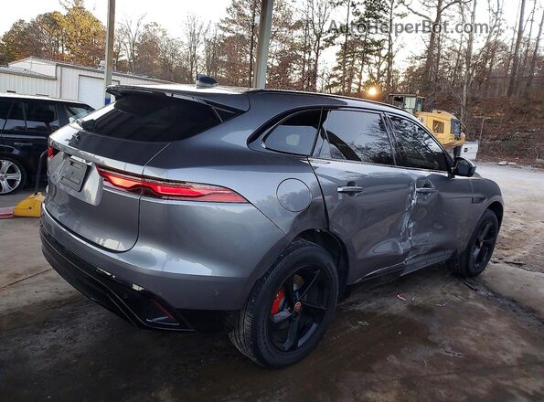 SADCJ2EX1MA677624 2021 JAGUAR F-PACE Gray Tył prawy