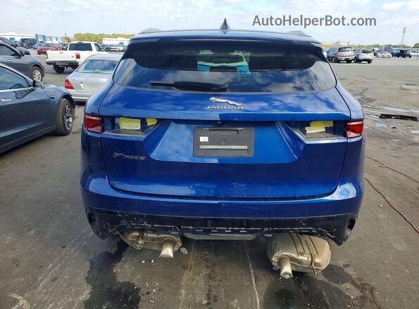 SADCJ2EX1MA682824 2021 JAGUAR F-PACE Blue Rear view