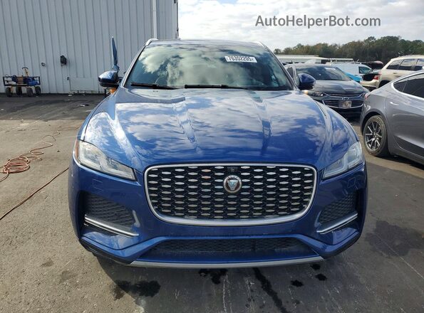 SADCJ2EX1MA682824 2021 JAGUAR F-PACE Blue Front view