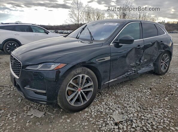 SADCJ2EX2MA666518 2021 JAGUAR F-PACE Черный Передняя левая четверть