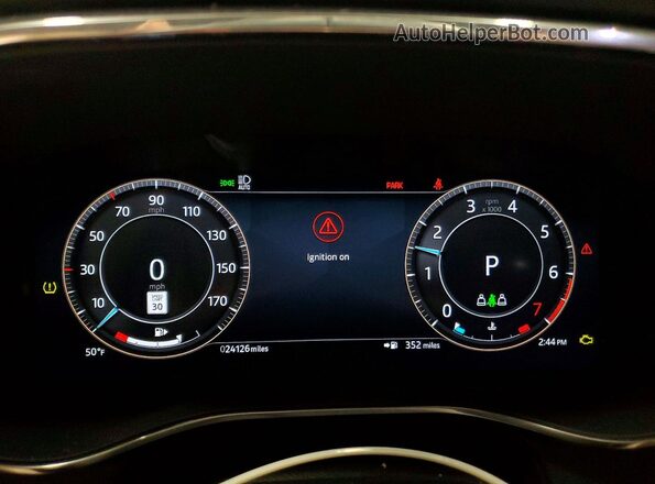 SADCJ2EX4PA714069 2023 JAGUAR F-PACE Синий Вид щитка приборов