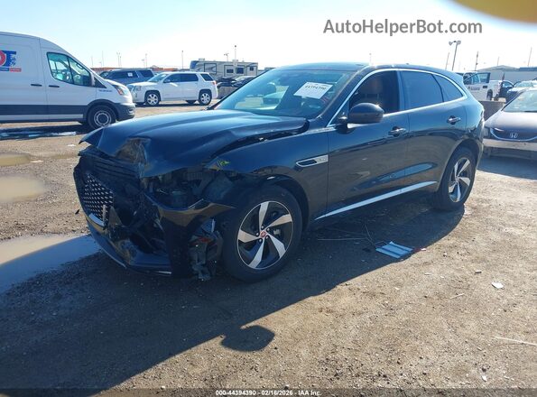 SADCJ2EX9NA689053 2022 JAGUAR F-PACE Черный Передняя левая четверть