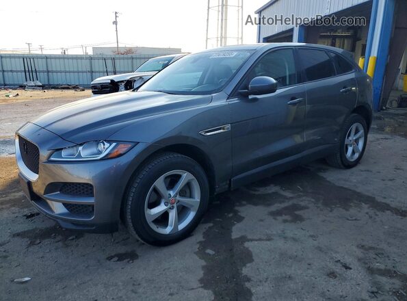 SADCJ2GX4JA237664 2018 JAGUAR F-PACE Серый Передняя левая четверть