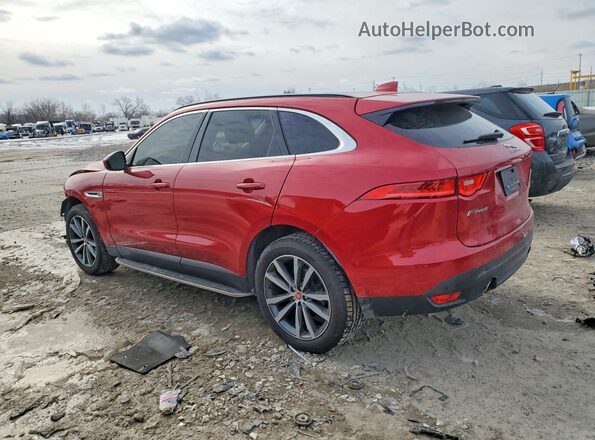 SADCK2EV2JA264084 2018 JAGUAR F-PACE Red Tył lewy