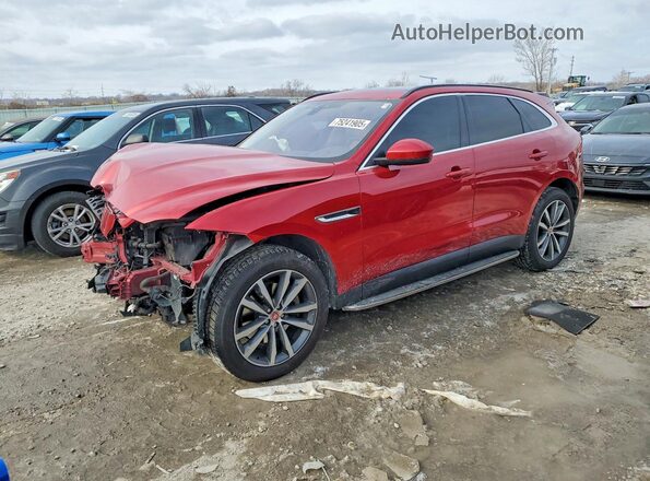 SADCK2EV2JA264084 2018 JAGUAR F-PACE Red Przód lewy
