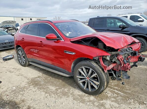 SADCK2EV2JA264084 2018 JAGUAR F-PACE Red Przód prawy