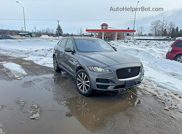 SADCK2FN4KA352120 2019 JAGUAR F-PACE Gray Vista tres cuartos delantera izquierda