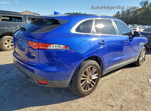 SADCK2FX6JA269689 2018 JAGUAR F-PACE Синий Задняя правая четверть