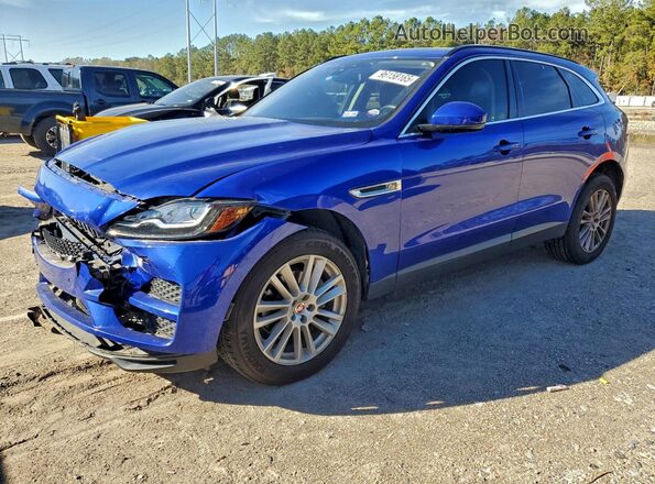 SADCK2FX6JA269689 2018 JAGUAR F-PACE Синий Передняя левая четверть