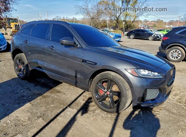 SADCM2FV4KA600196 2019 JAGUAR F-PACE Gray Delantero derecho