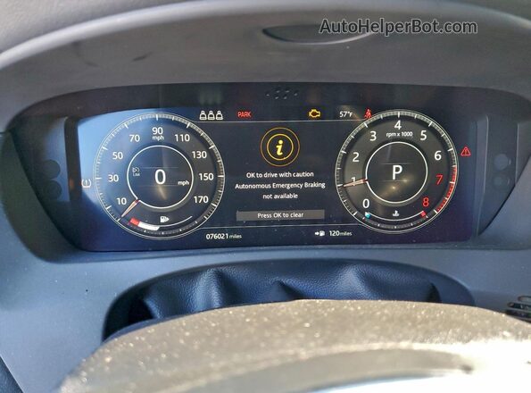 SADCM2FV4KA600196 2019 JAGUAR F-PACE Gray Vista del cuadro de instrumentos