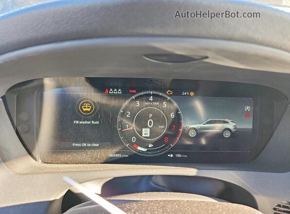 SADCM2FV5KA357238 2019 JAGUAR F-PACE Black Vista del cuadro de instrumentos