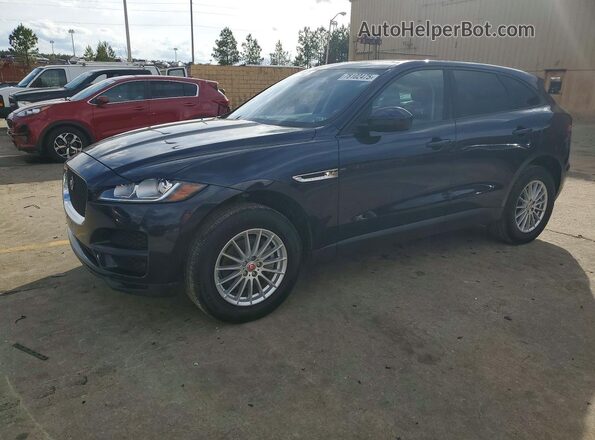 SADCS2BN0HA086268 2017 JAGUAR F-PACE Синий Передняя левая четверть