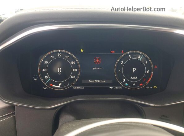 SADCT2EX1RA727018 2024 JAGUAR F-PACE Белый Вид щитка приборов